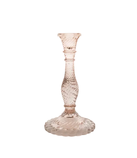 BY ROOM - Bougeoir en verre 23 cm - plusieurs coloris