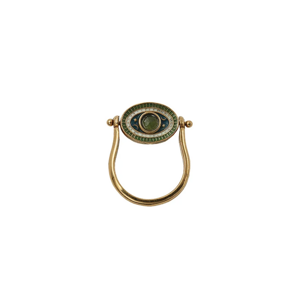 LA2L - Bague Luna pivot bleu