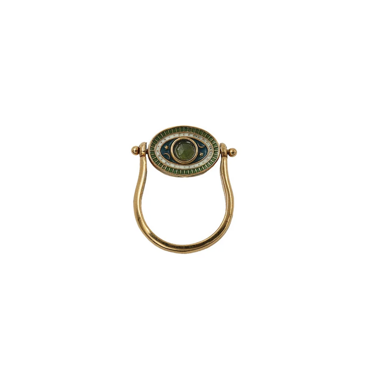 LA2L - Bague Luna pivot bleu