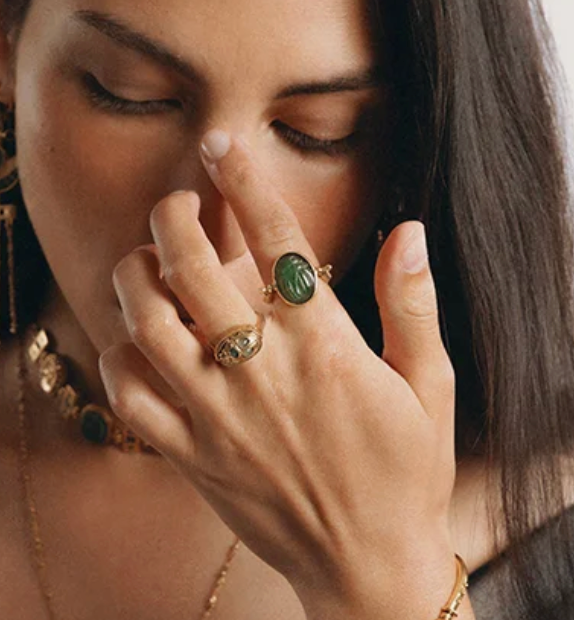 LA2L - Bague Zana pivot Labradorite
