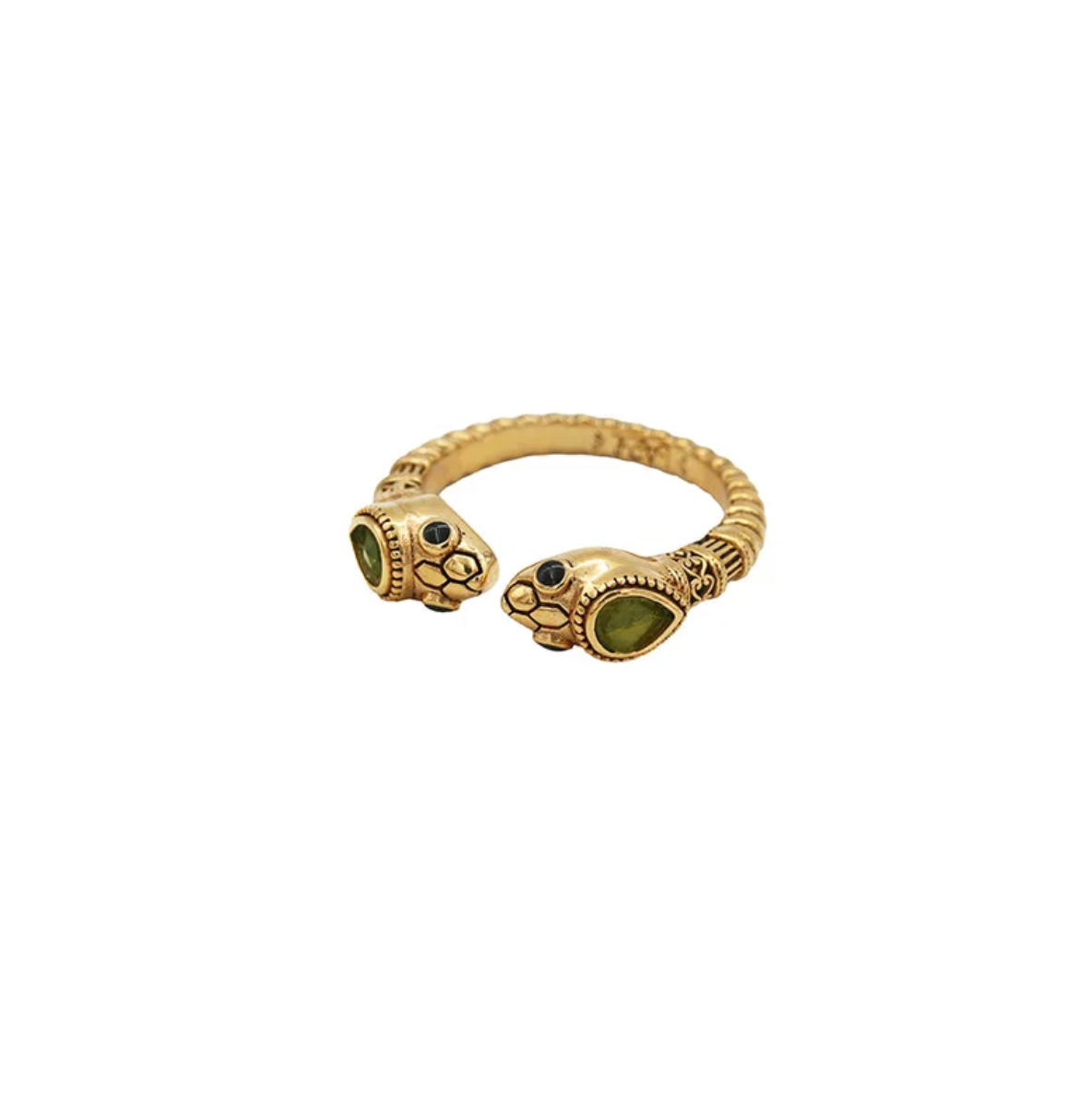 LA2L - Bague Sissi double tête Serpentine