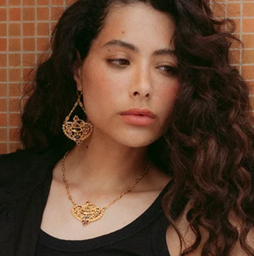 LA2L - Boucles Rima chaîne Nacre