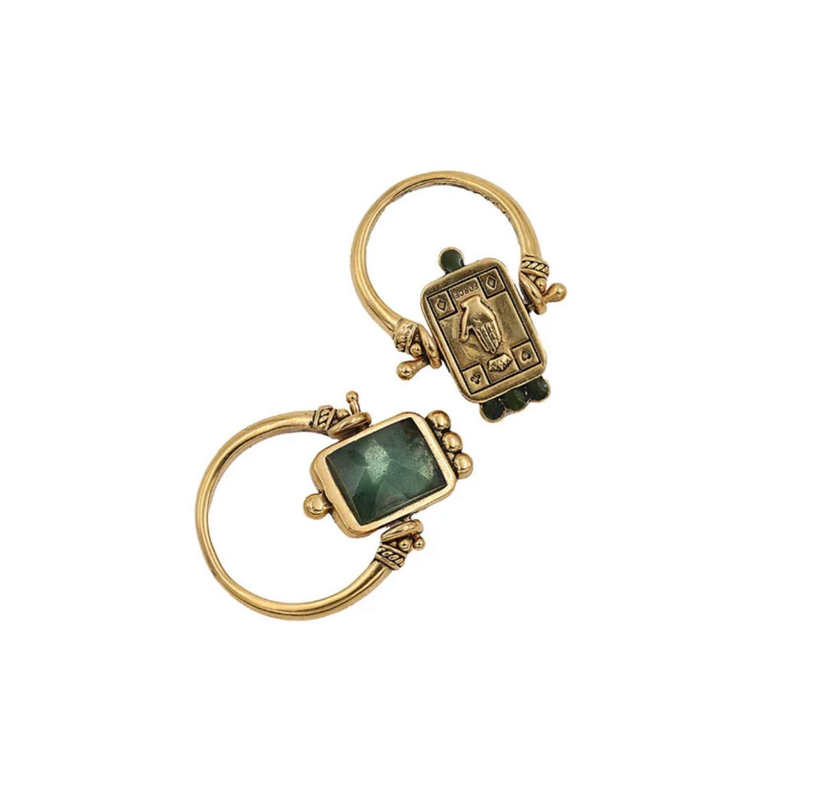 LA2L - Bague Sacha force pivot Tourmaline bleue