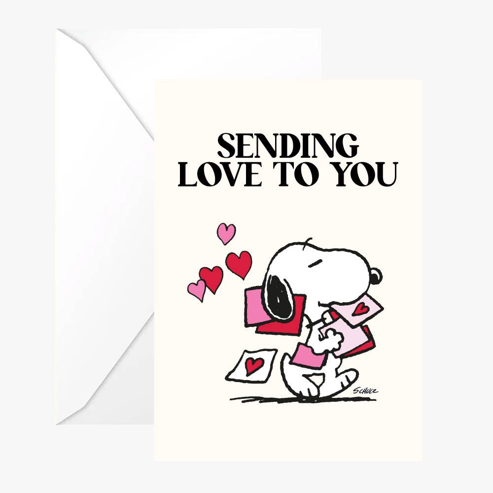 Carte "Sending love to you" – PEANUTS | George Genève
