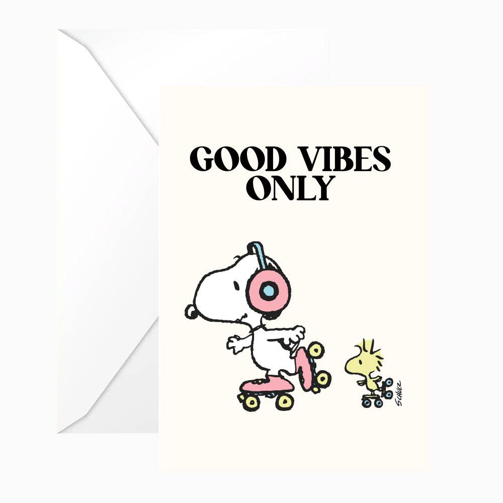 PEANUTS - Carte "Good vibes only"