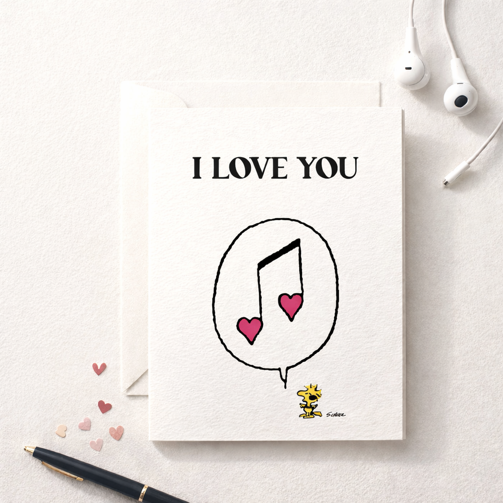Carte "I Love you" – vue 2 – PEANUTS | George Genève