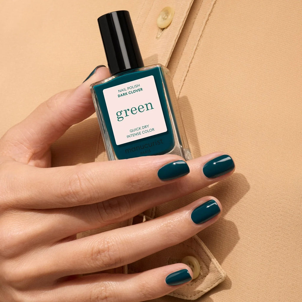 Vernis Green - Dark Clover – vue 2 – MANUCURIST | George Genève