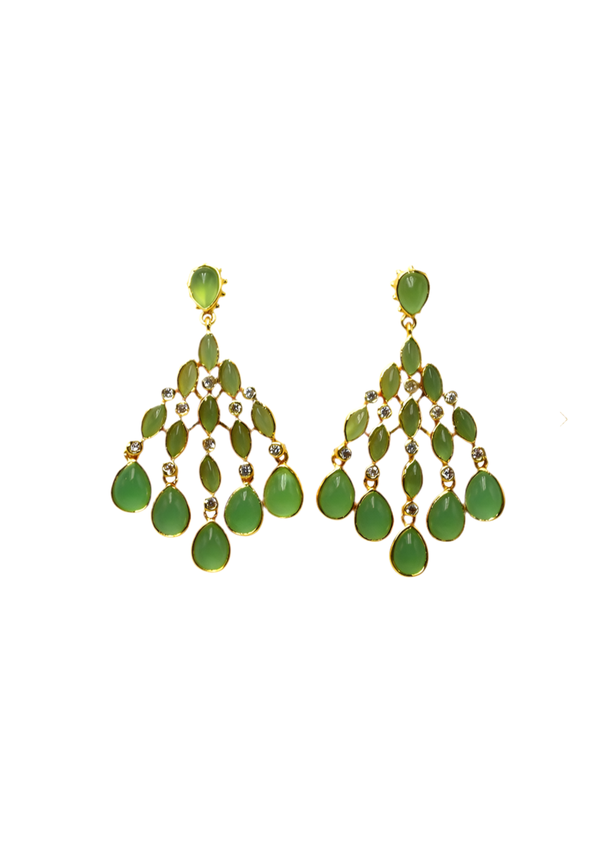DIAPERIS - Boucles d'oreilles Ravina (chrysoprase)