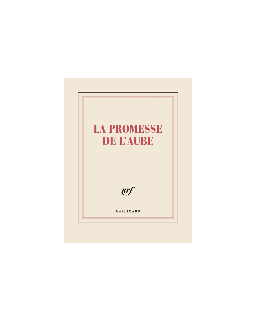 GALLIMARD - Carnet - La Promesse de l'Aube
