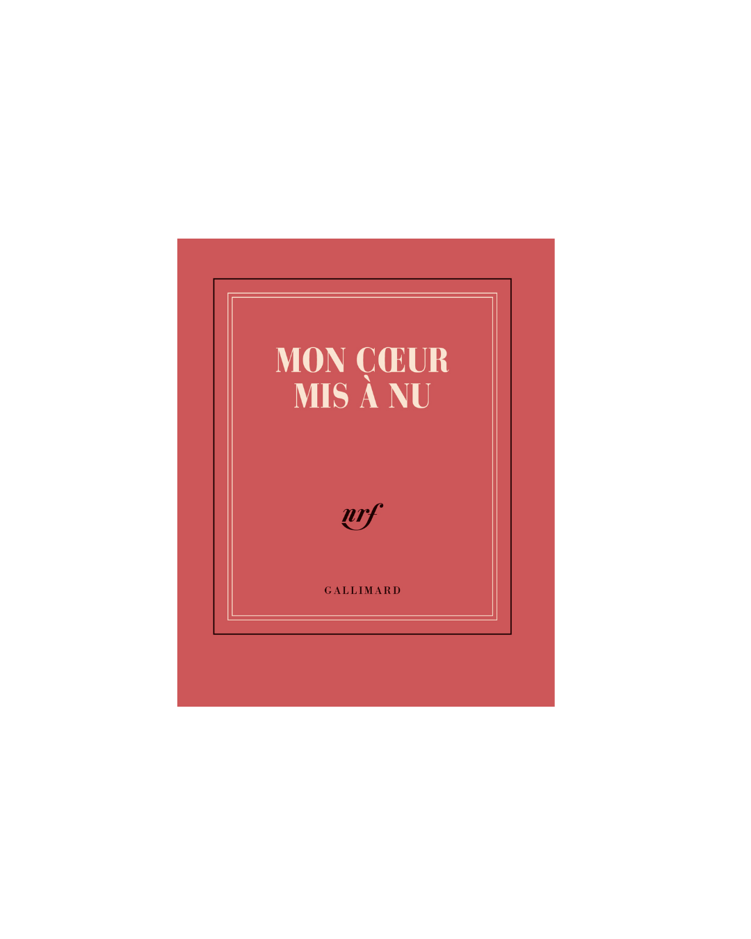 GALLIMARD - Carnet - Mon Coeur Mis à Nu