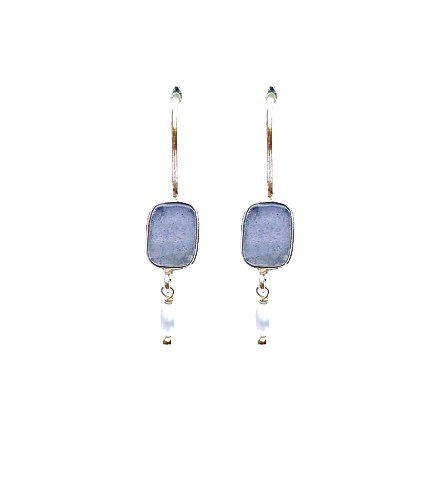 LE FOURBI DE CAPUCINE - Boucles d'oreilles Labradorite 2