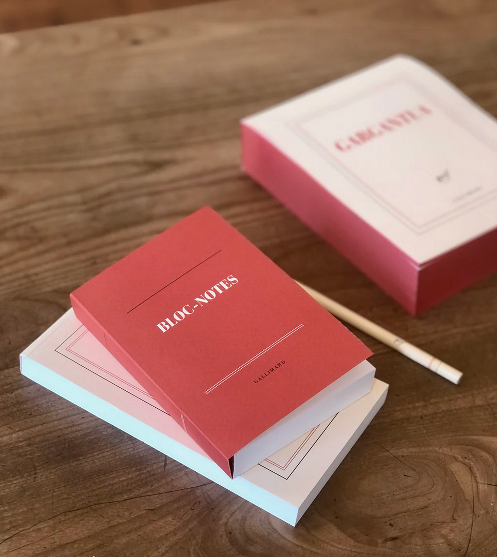 GALLIMARD - Bloc notes Rouge