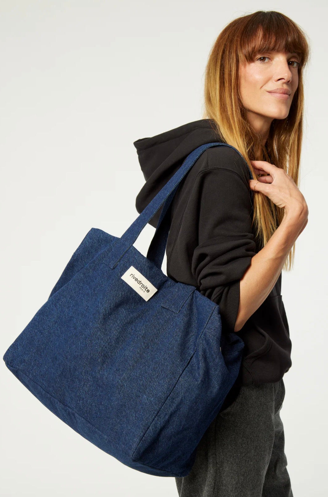 RIVE DROITE - 24h Bag Célestins Denim Brut