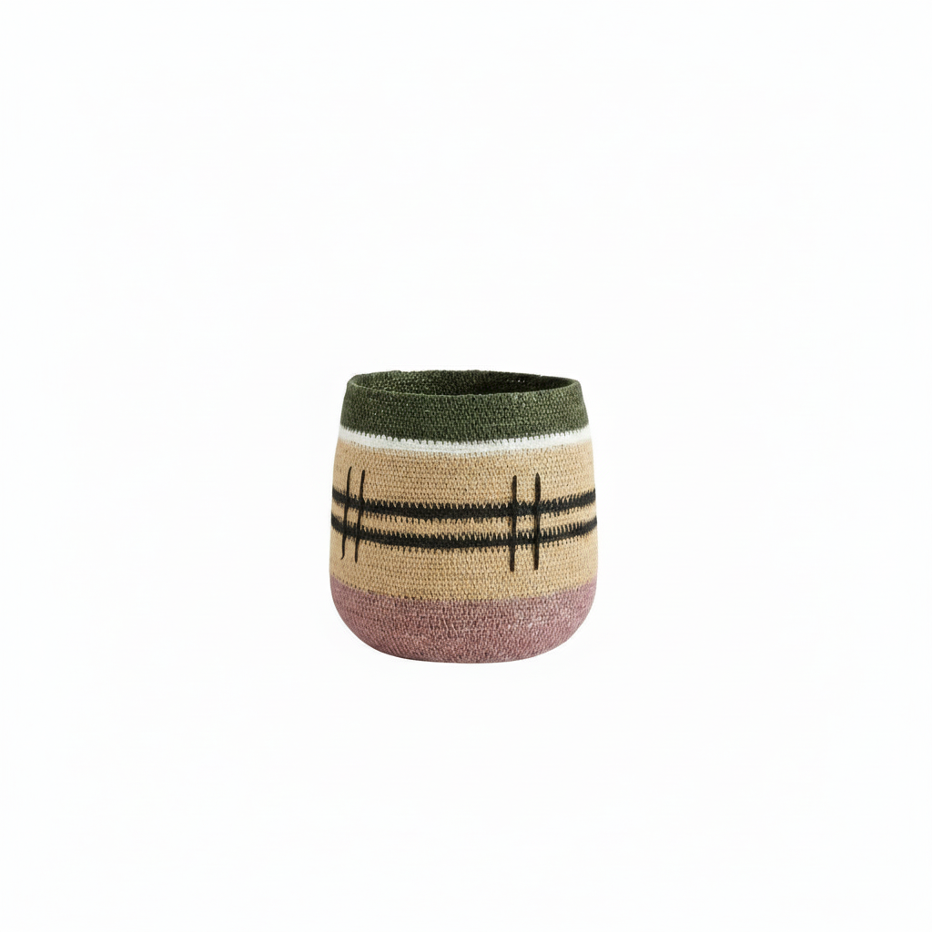 BONHEUR DU JOUR - Panier Naturel Violine 12cm
