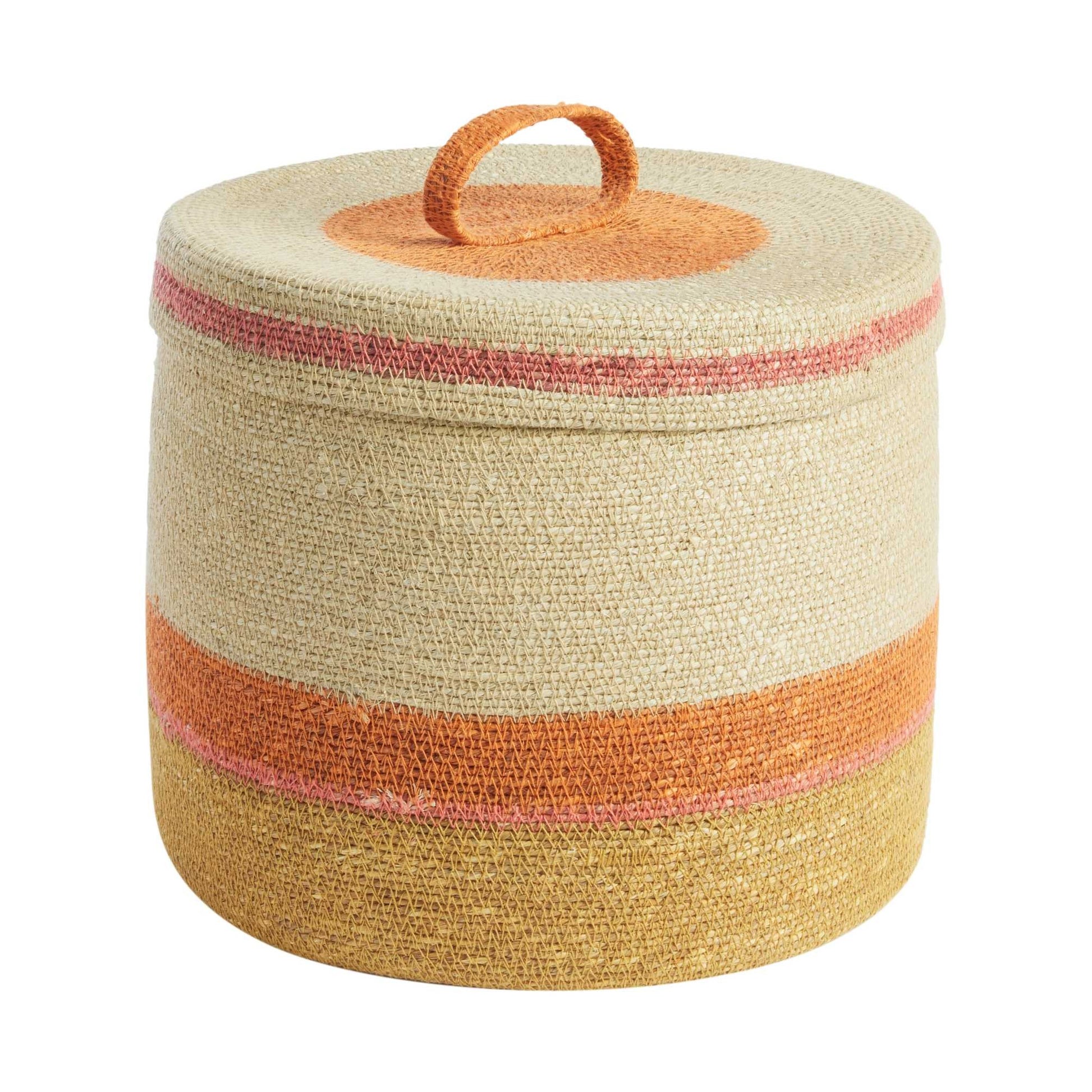 BONHEUR DU JOUR - Panier Boite L Orange/Maïs