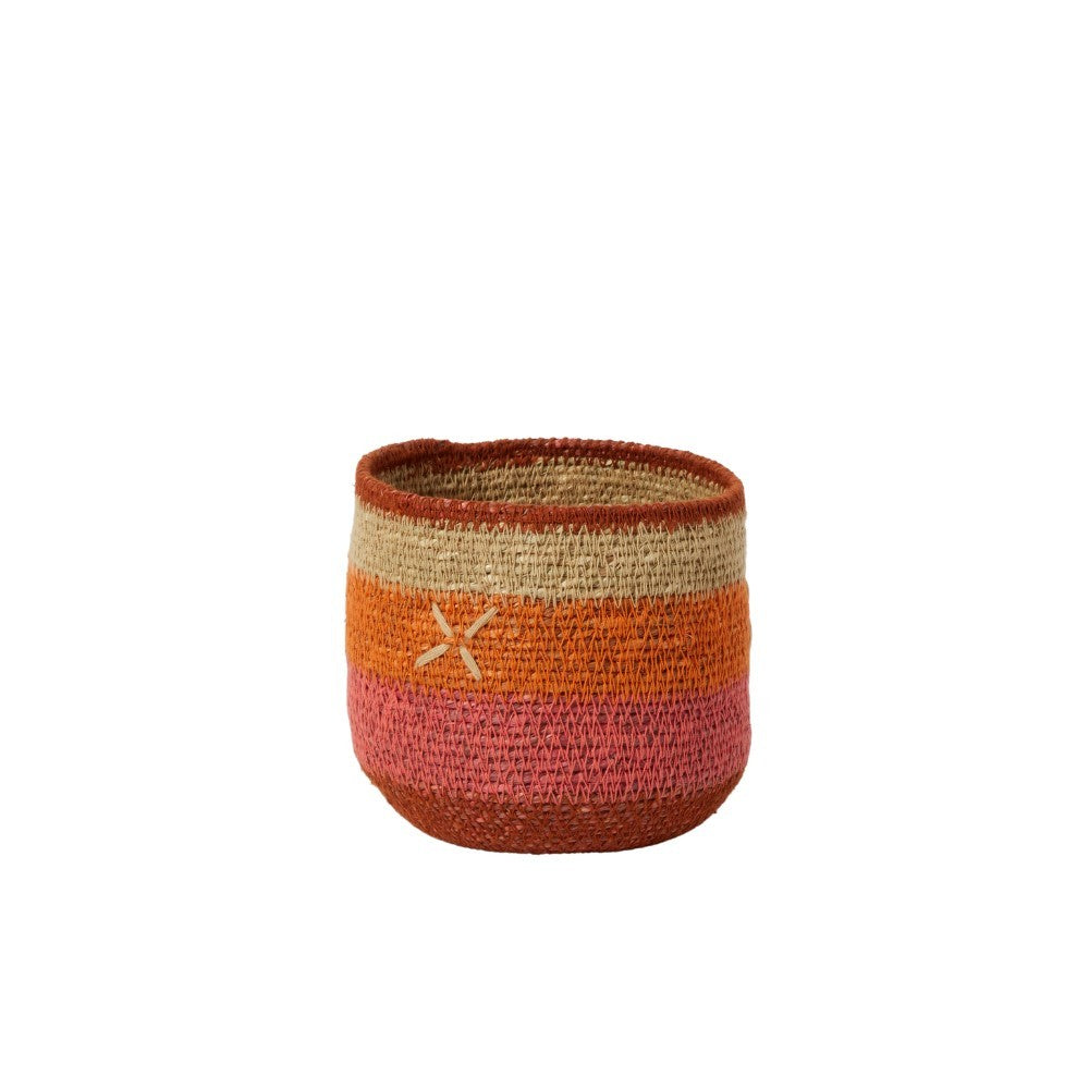BONHEUR DU JOUR - Panier Croix Orange 12cm