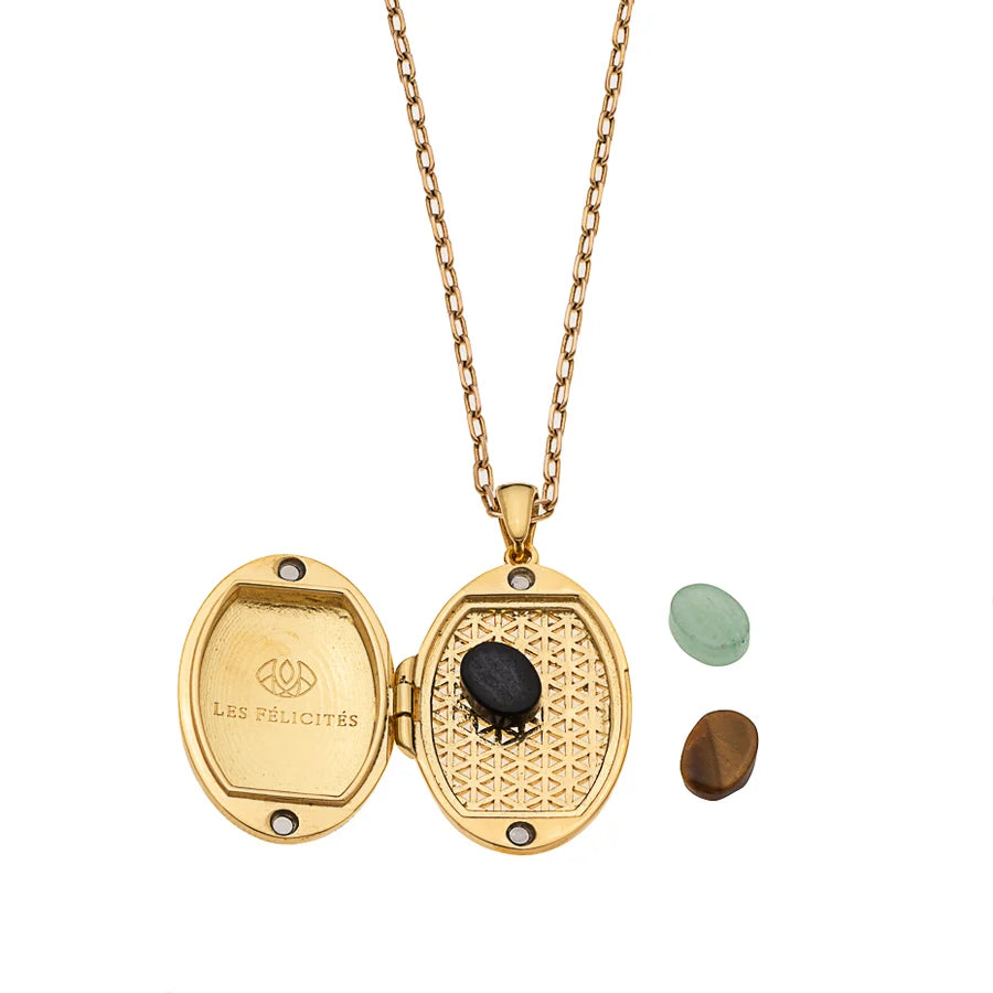 LES FELICITES - Coffret Médaillon de Protection Arthur Nacre