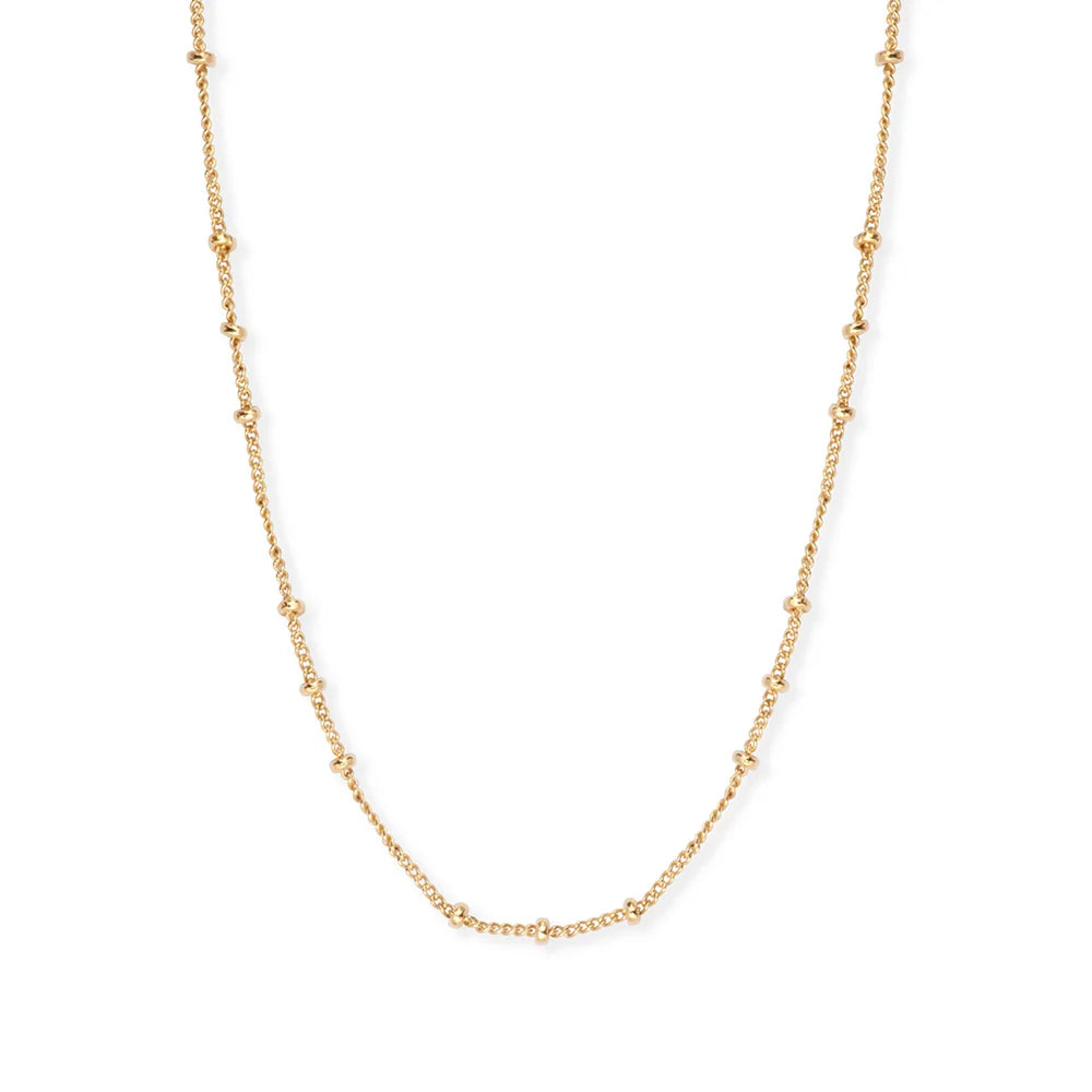 Collier simple Galatée en laiton plaqué or 24k – BDM STUDIO