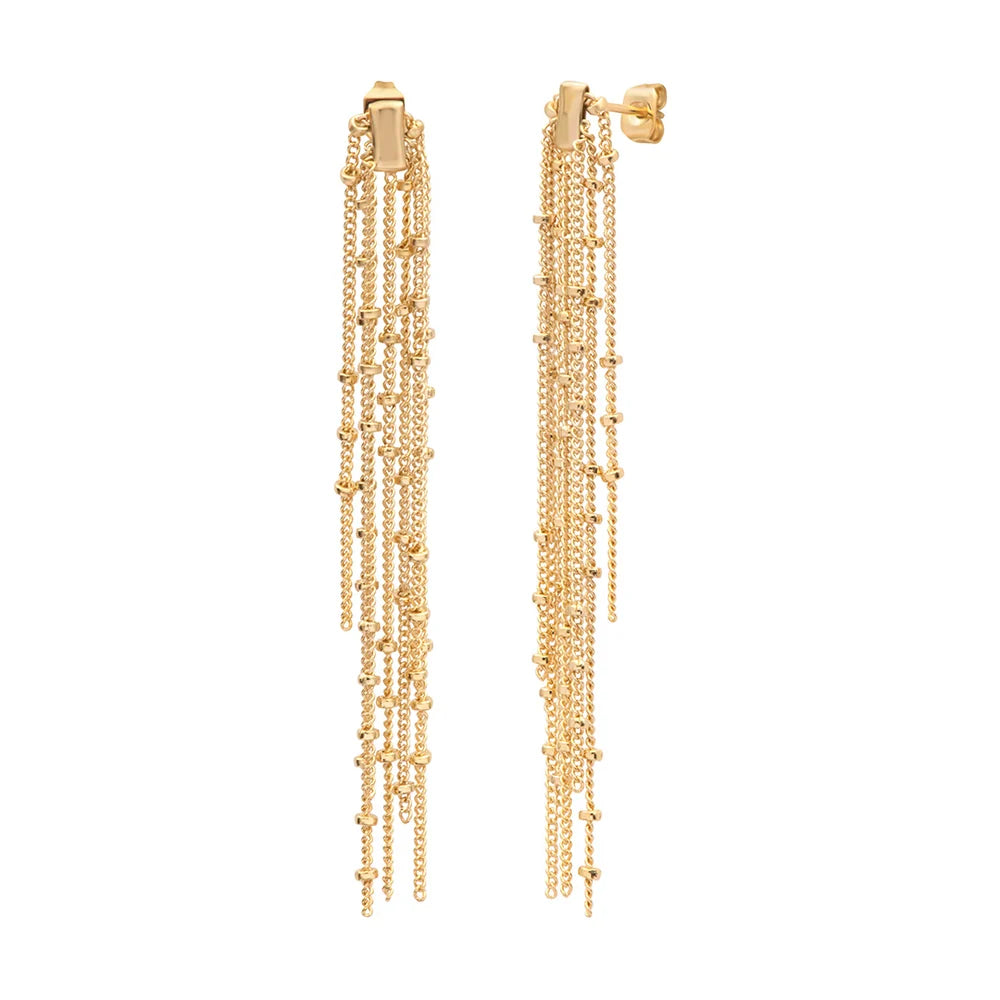 Grandes boucles d'oreilles Galatée en laiton plaqué or 24k – BDM STUDIO