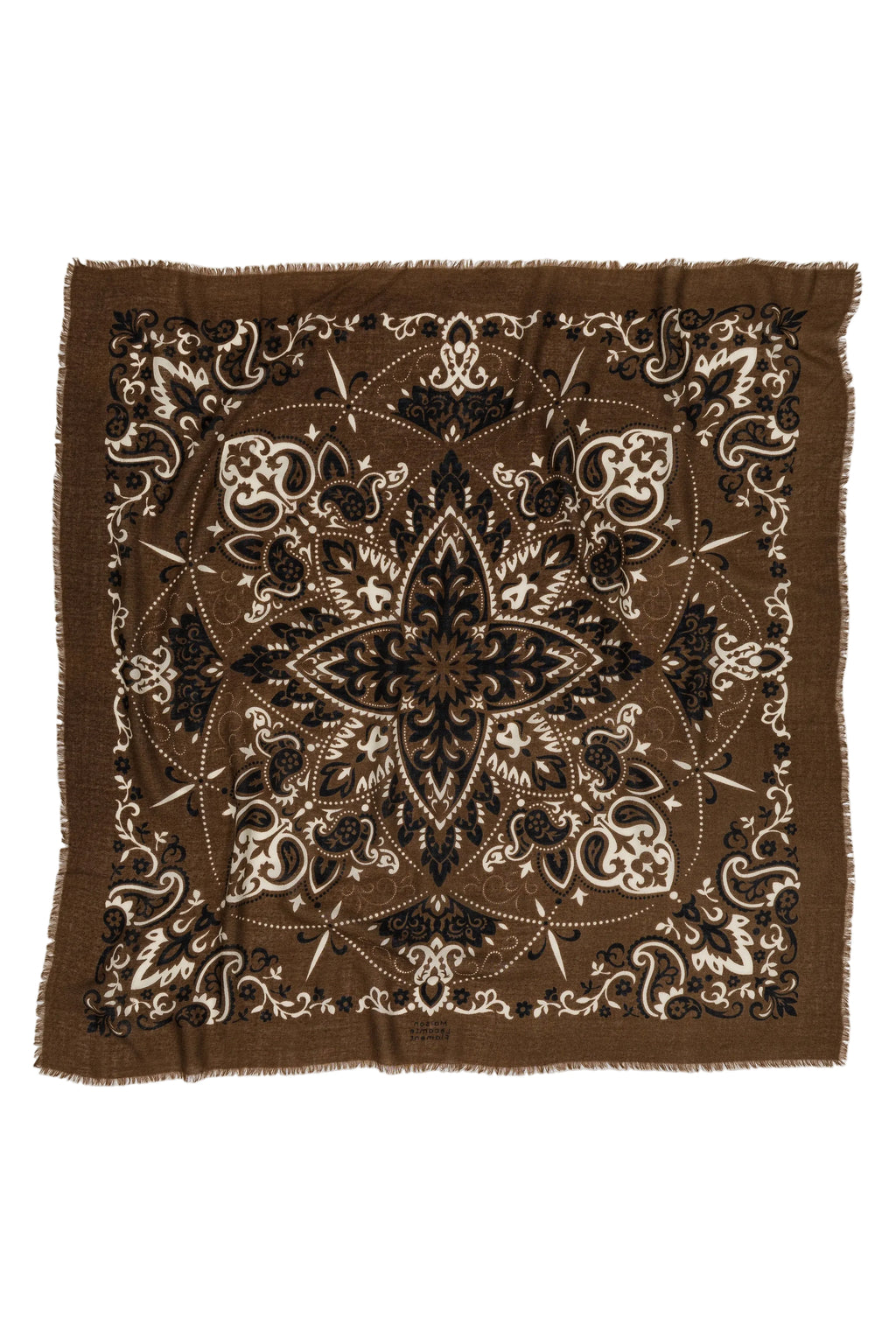 LECOMTE FLAMENT - Foulard Bandana Hazelnut