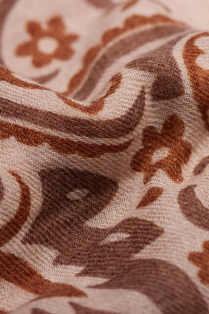 LECOMTE FLAMENT - Foulard Bandana Cashew