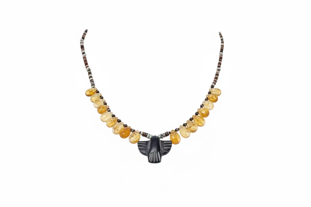 Collier Epure Bird Citrine – GACHON POTHIER | George Genève