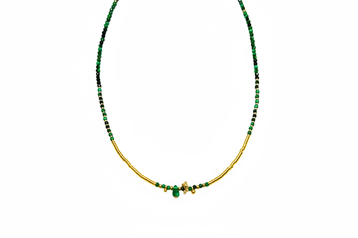 Collier Romane Malachite – GACHON POTHIER | George Genève