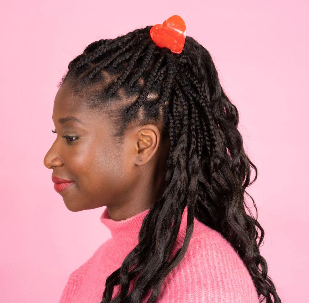 COUCOU SUZETTE - Pince à cheveux - Grand Coeur Rouge