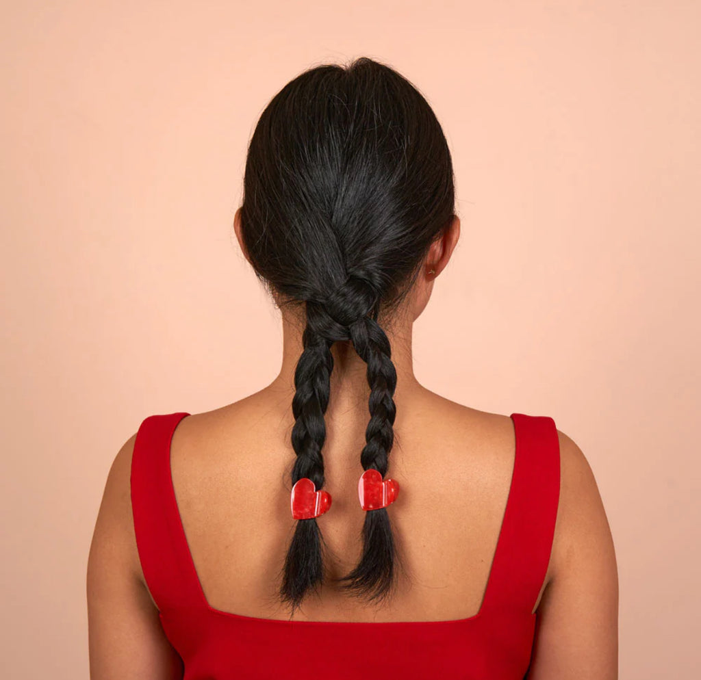 COUCOU SUZETTE - Pince à cheveux - Petit Coeur Rouge