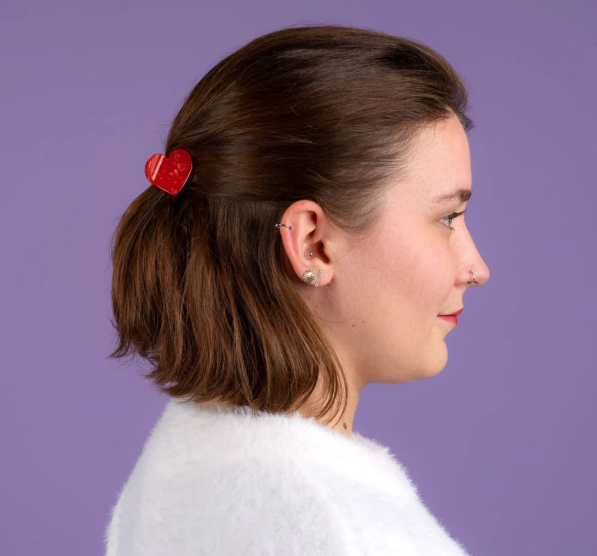 COUCOU SUZETTE - Pince à cheveux - Petit Coeur Rouge