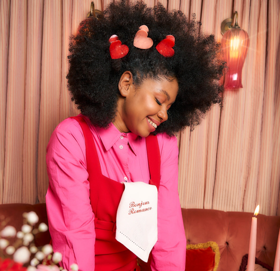 COUCOU SUZETTE - Pince à cheveux - Grand Coeur Rose