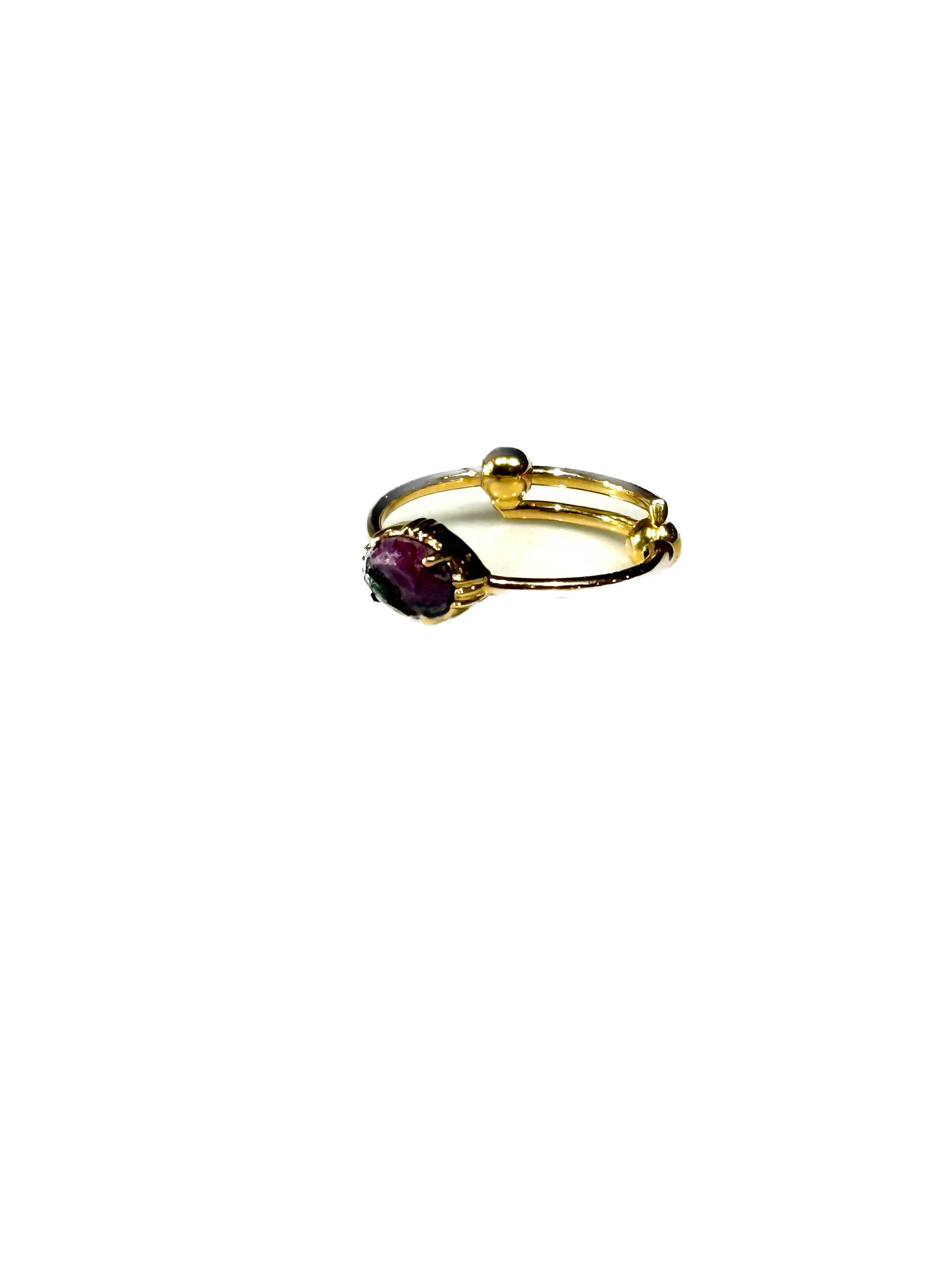 AU FIL DE LO - Bague Mini Ovale Rubizoisite