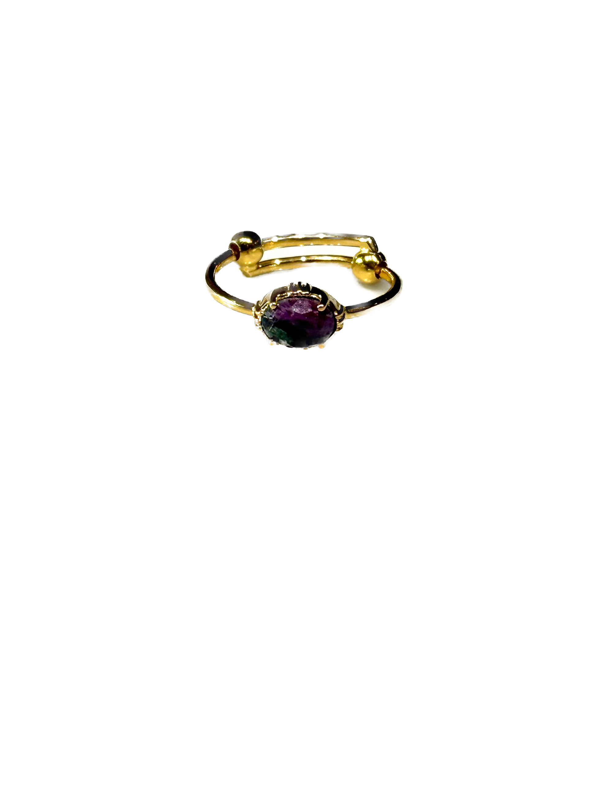 AU FIL DE LO - Bague Mini Ovale Rubizoisite