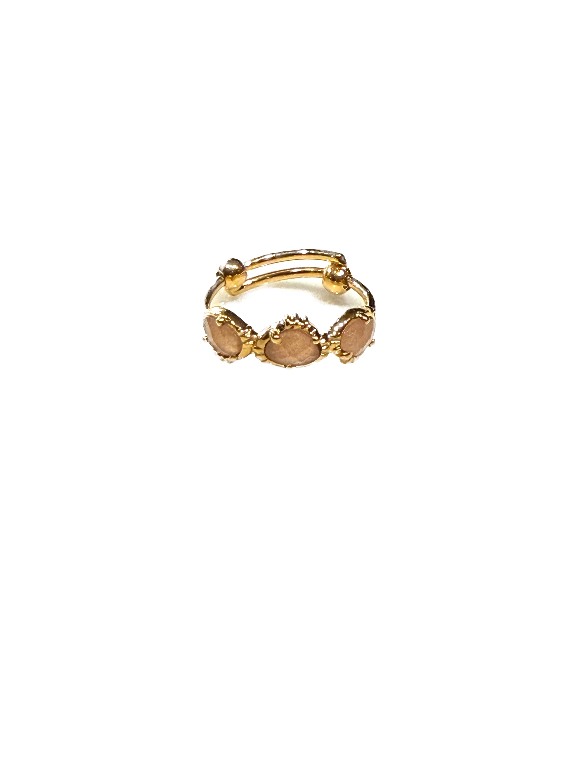 AU FIL DE LO - Bague Trois Pierres Nude