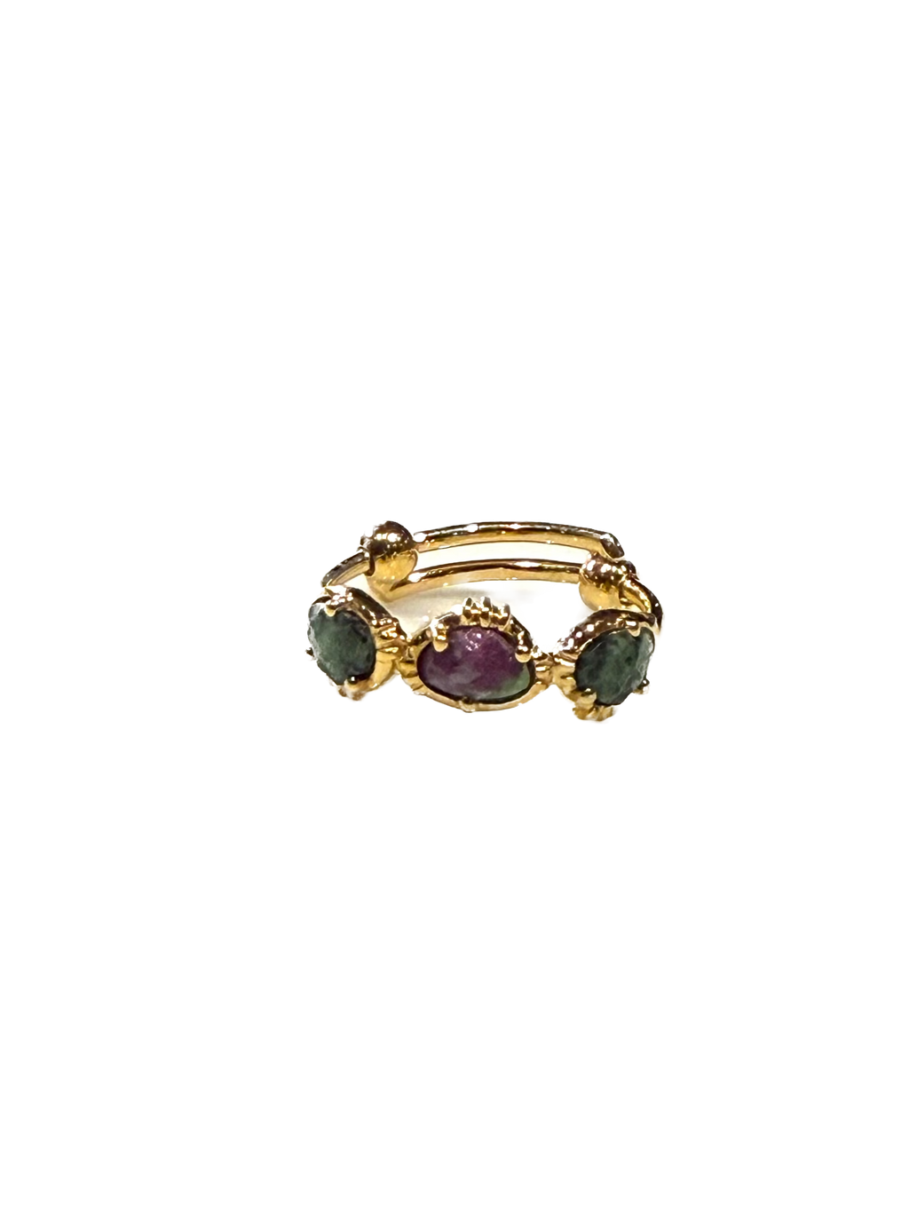 AU FIL DE LO - Bague Trois Pierres Rubizoisite