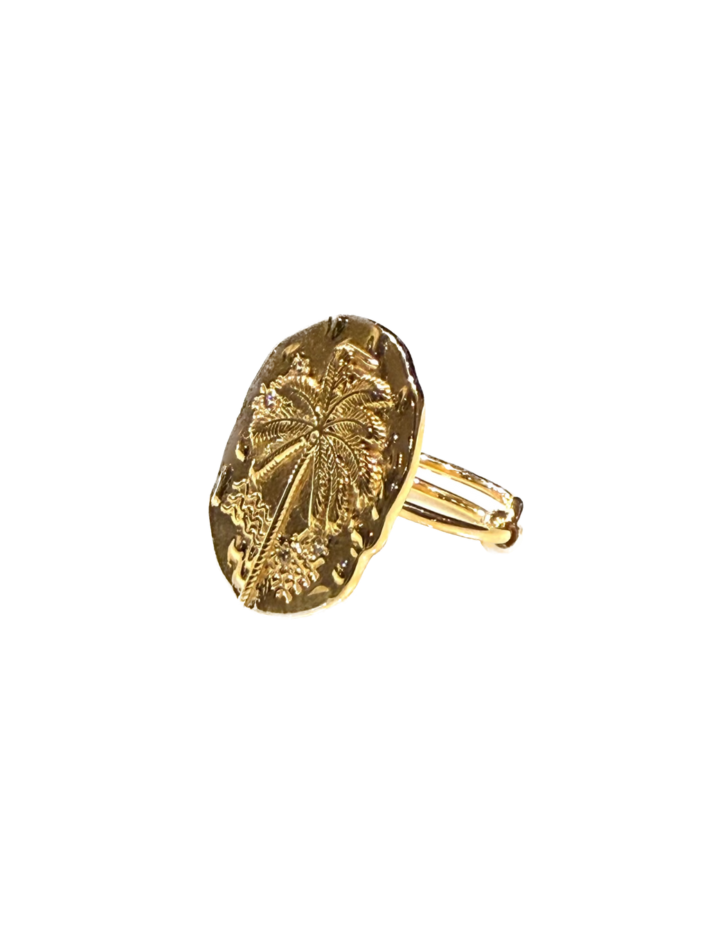 AU FIL DE LO - Bague Médaille Palmier