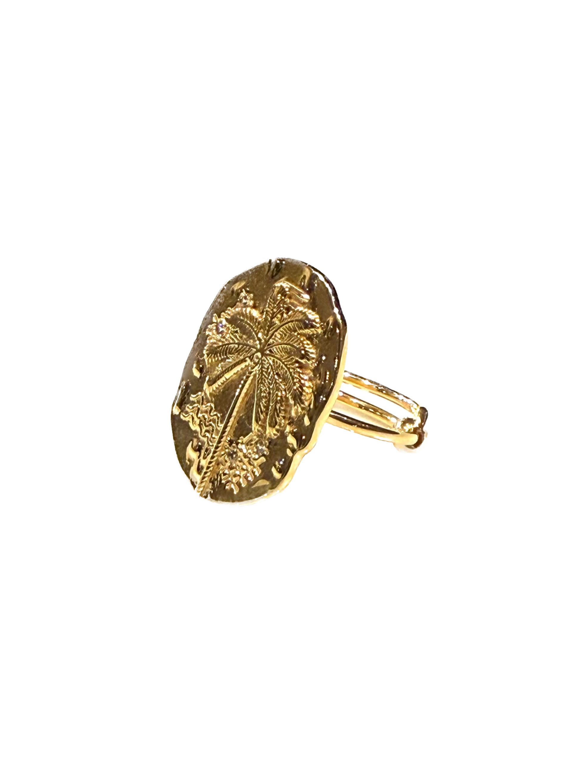 AU FIL DE LO - Bague Médaille Palmier