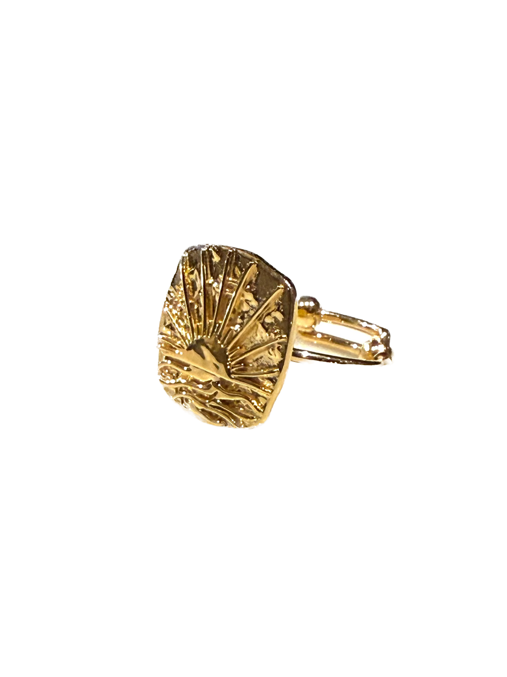 AU FIL DE LO - Bague Médaille Soleil