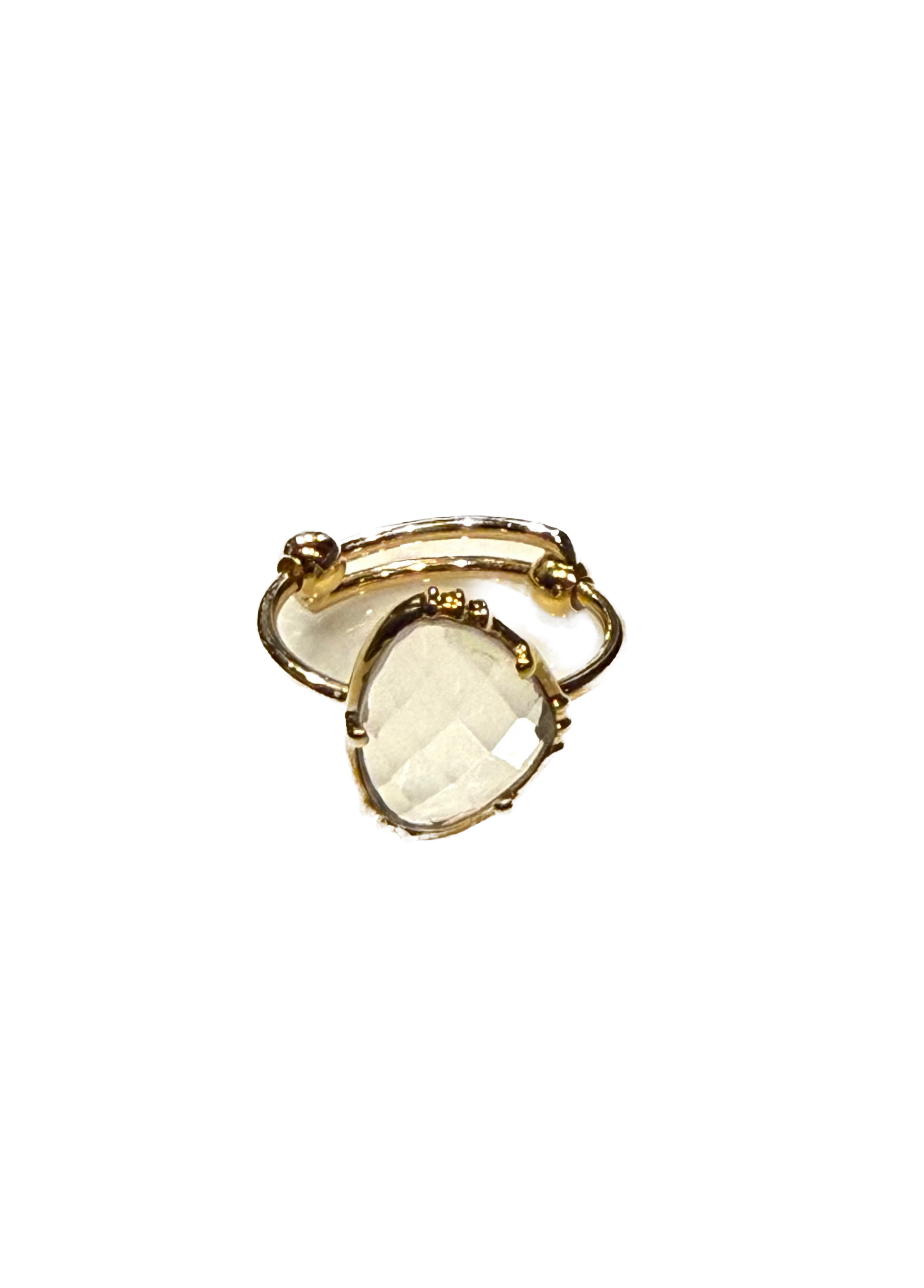 AU FIL DE LO - Bague Moyenne Cristal de Roche