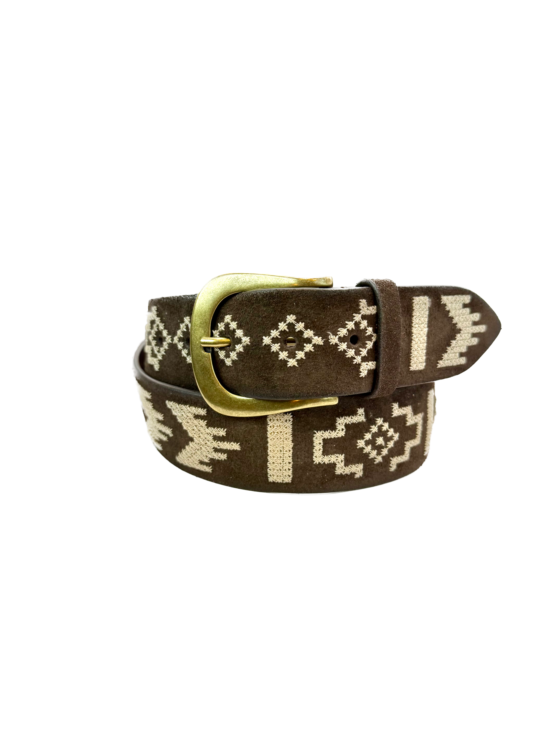 POST&CO - Ceinture en Daim Brown