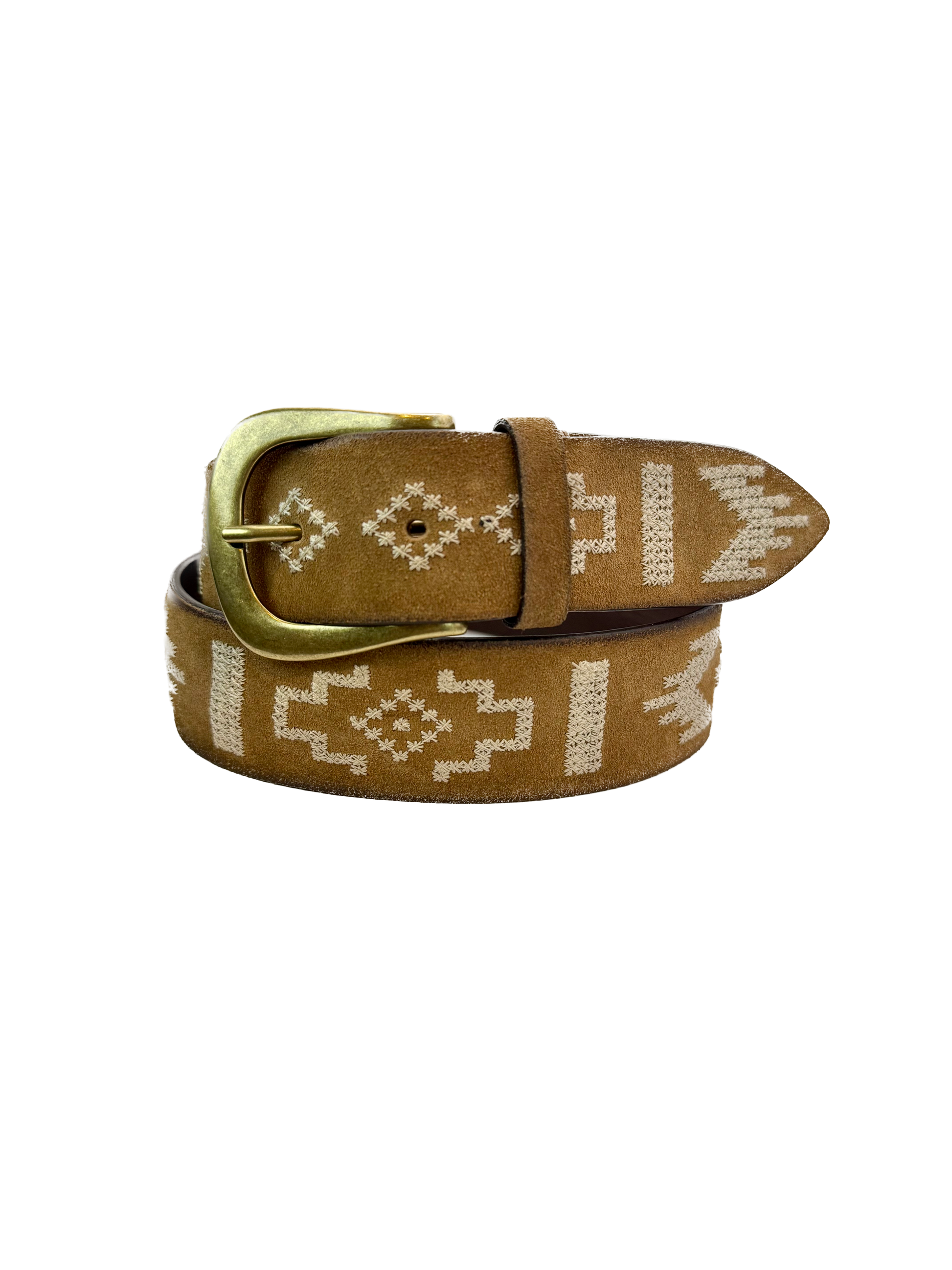 POST&CO - Ceinture en Daim Beige