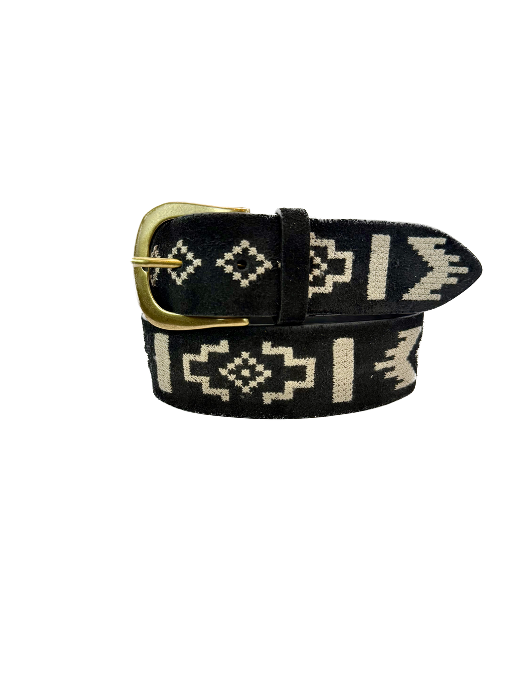 POST&CO - Ceinture en Daim Black