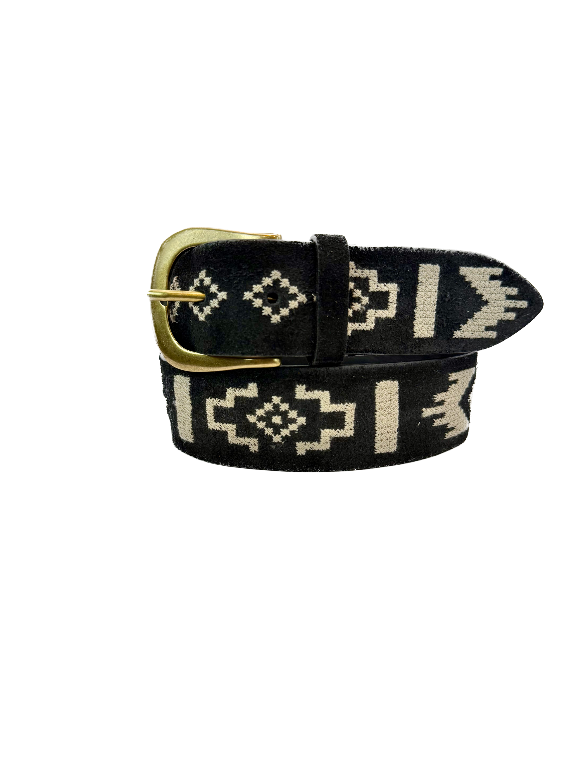 POST&CO - Ceinture en Daim Black