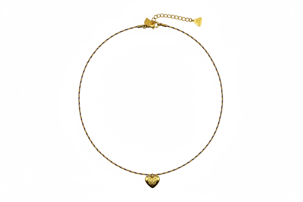 Collier Cordon Coeur – DELPHES | George Genève