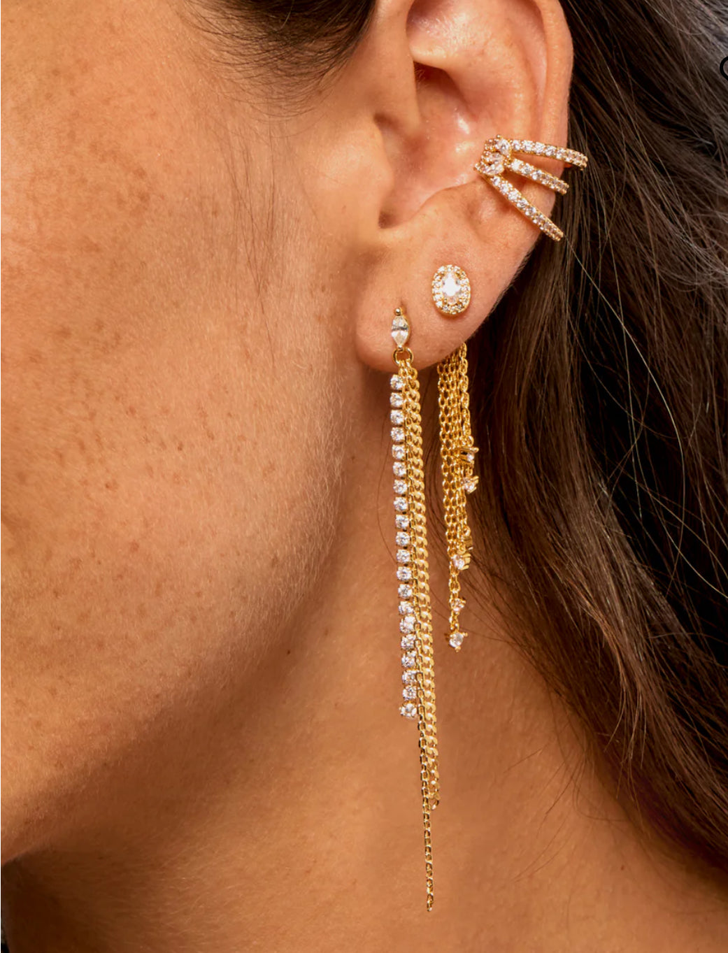 MYA BAY  - Boucles d'oreilles Frame Or