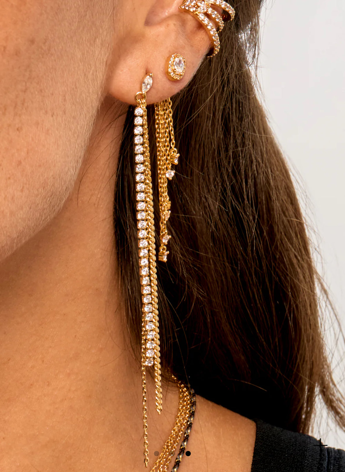 MYA BAY  - Boucles d'oreilles Bold Frame Or