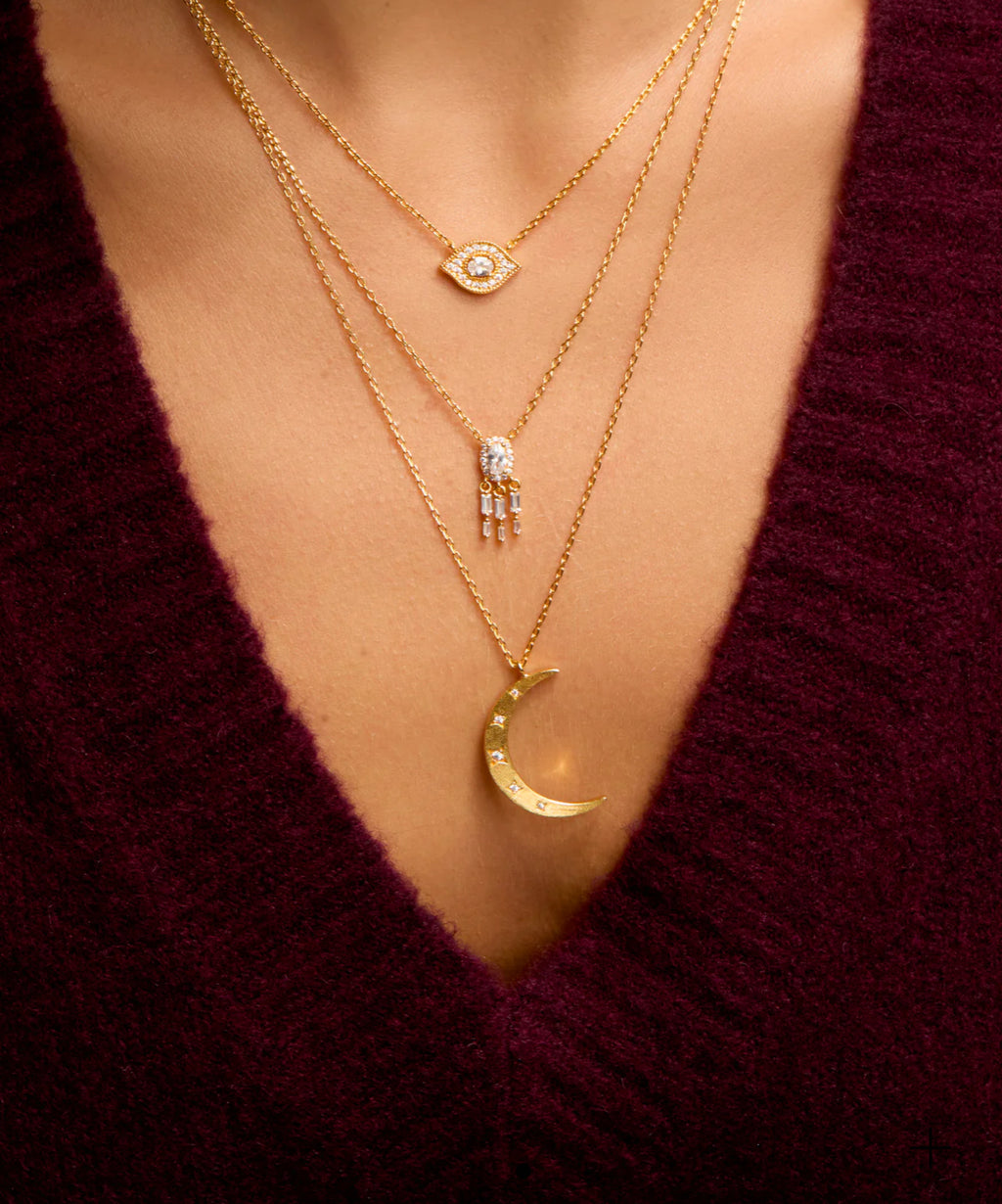 MYA BAY - Collier White Majestic Eye Or