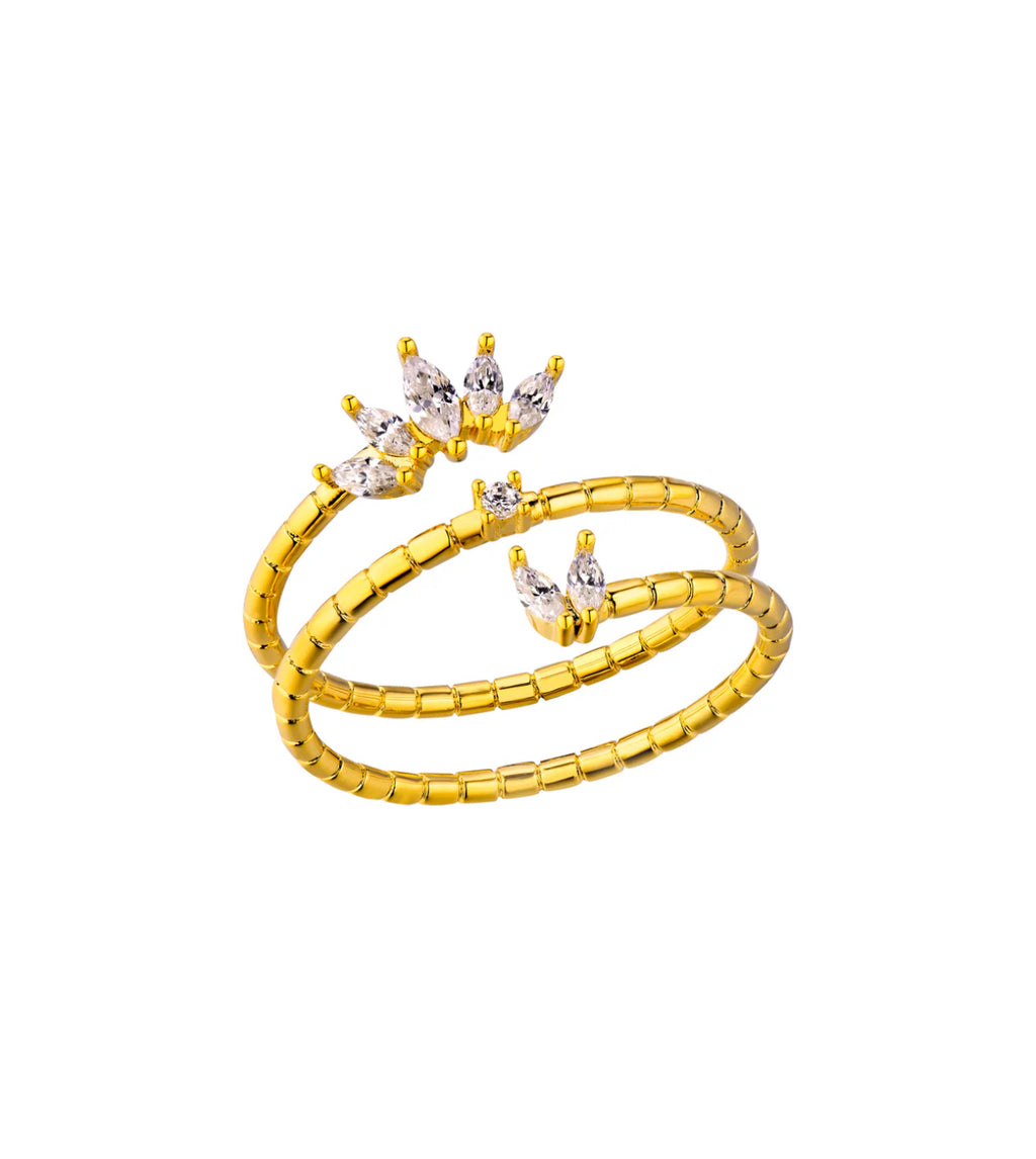 MYA BAY - Bague Magnolia Hoops Or