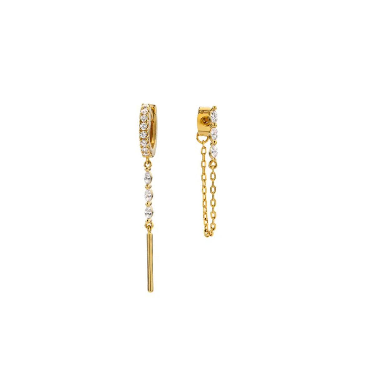 MYA BAY  - Boucles d'oreilles Emma Twin Or