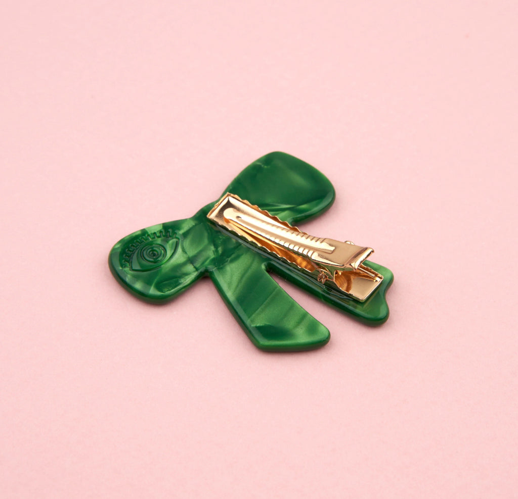 COUCOU SUZETTE - Barrette à cheveux - Noeud Vert